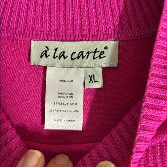 Vibrant Pink A La Carté  Sweater - Picture 2 of 4